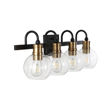 Marais Iron/Glass Rustic Vintage LED Vanity Light